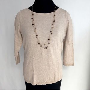 LOFT 3/4 Sleeves Light Sweater NWT